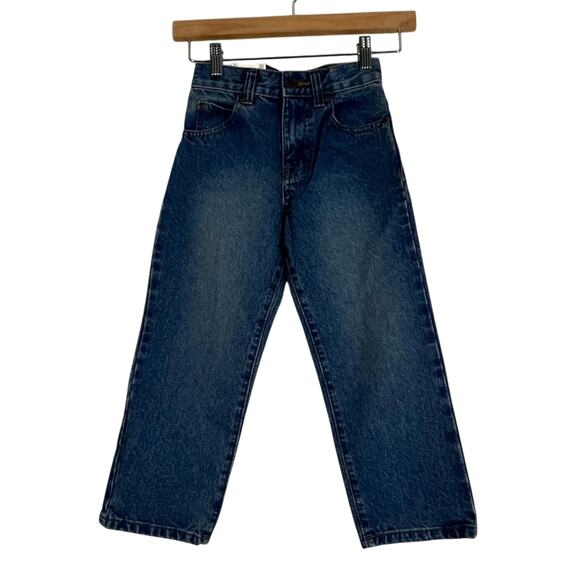 NWT Arizona Jeans Kids 6 Regular Medium Wash Adjustable Waist Slightly Tapered - Picture 1 of 6